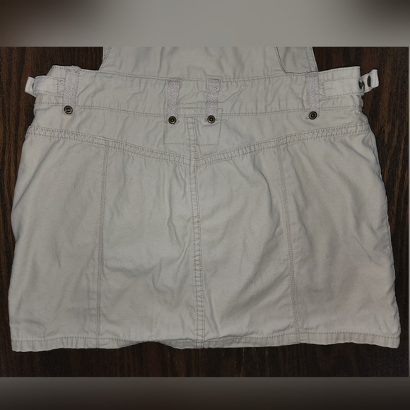 RARE y2k vintage Khaki cargo miniskirt overalls - Picture 6 of 8